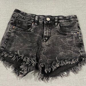 Blank NYC Girls Lenox Black Jean Shorts